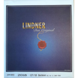 LINDNER supplement postzegelbladen België 2018