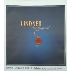 LINDNER supplement feuilles pour timbres-poste Belgique carnets 2020