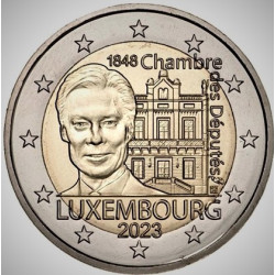 Pièce 2 euro commémorative Luxembourg 2023 "Chambre des Députés" (UNC)