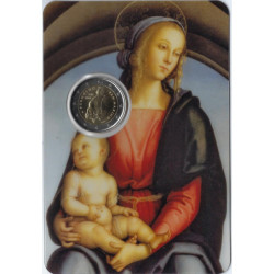 Pièce 2 euro commémorative Saint Marin 2023 "Perugino" (FDC in blister)