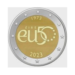 Pièce 2 euro commémorative Irlande 2023 "Adhésion UE" (UNC)