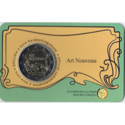 2 Euro herdenkingsmunt België 2023 "Art Nouveau coincard franstalig"...