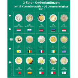 SAFE feuille pré-imprimée pour pièces 2 € N°34 (2023)