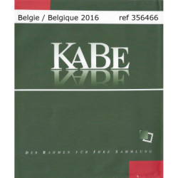 Kabe supplement postzegelbladen België 2016