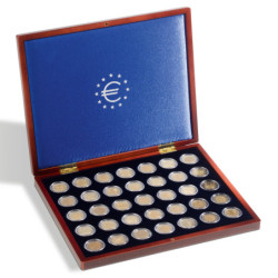 Leuchtturm Volterra muntencassette voor 2 euromunten in capsules (35...