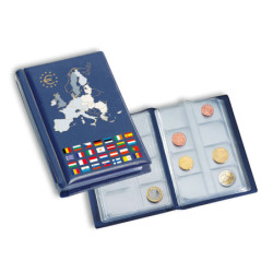 Leuchtturm pocket album voor 12 series euromunten (1 cent-2 euro)