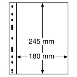 Leuchtturm paquet(10) feuilles transparentes OPTIMA 1C avec 1 case