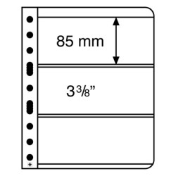 Leuchtturm paquet(5) feuilles transparentes VARIO 3C avec 3 cases