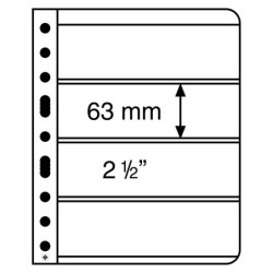 Leuchtturm paquet(5) feuilles transparentes VARIO 4C avec 4 cases