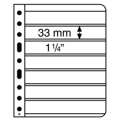 Leuchtturm paquet(5) feuilles transparentes VARIO 7C avec 7 cases