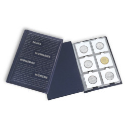 Leuchtturm pocket album voor 60 munten in muntkartonnetjes (50x50 mm.)