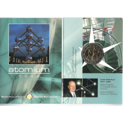 Pièce 2 euro commémorative Belgique 2006 "Atomium" (FDC in blister)