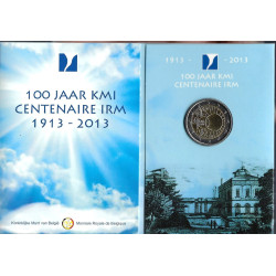 2 Euro herdenkingsmunt België 2013 "100 jaar KMI" (FDC in blister)