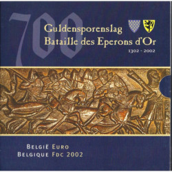 Set BU Belgique 2002 Bataille des Eperons d'Or (BU)