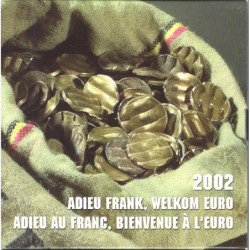 Set BU Belgique 2002 Adieu Franc (BU)