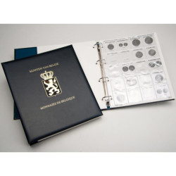 DAVO album luxe monnaies de Belgique II (Albert I / Leopold III / Prince...