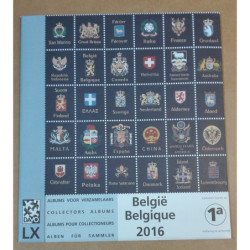 DAVO supplement luxe Belgique 2016 1A (timbres et blocs)