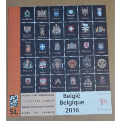 DAVO supplement standard-luxe Belgique 2016 1B (timbres isolés de blocs...