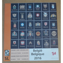 DAVO supplement standard-luxe Belgique 2016 1D (feuillets)