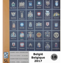 DAVO supplement standard-luxe Belgique 2017 1B (timbres isolés de blocs...