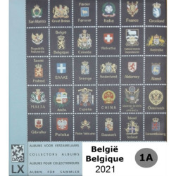 DAVO supplement luxe Belgique 2021 1A (timbres et blocs)