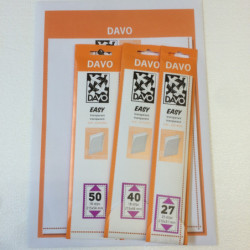 DAVO bandes pochettes autocollantes easy transparent