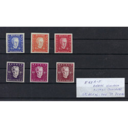 Postzegel België OBP E52A-F