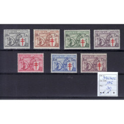 Postzegel België OBP 394-400