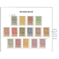 Postzegel België OBP 53-67