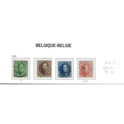 Postzegel België OBP 13-16