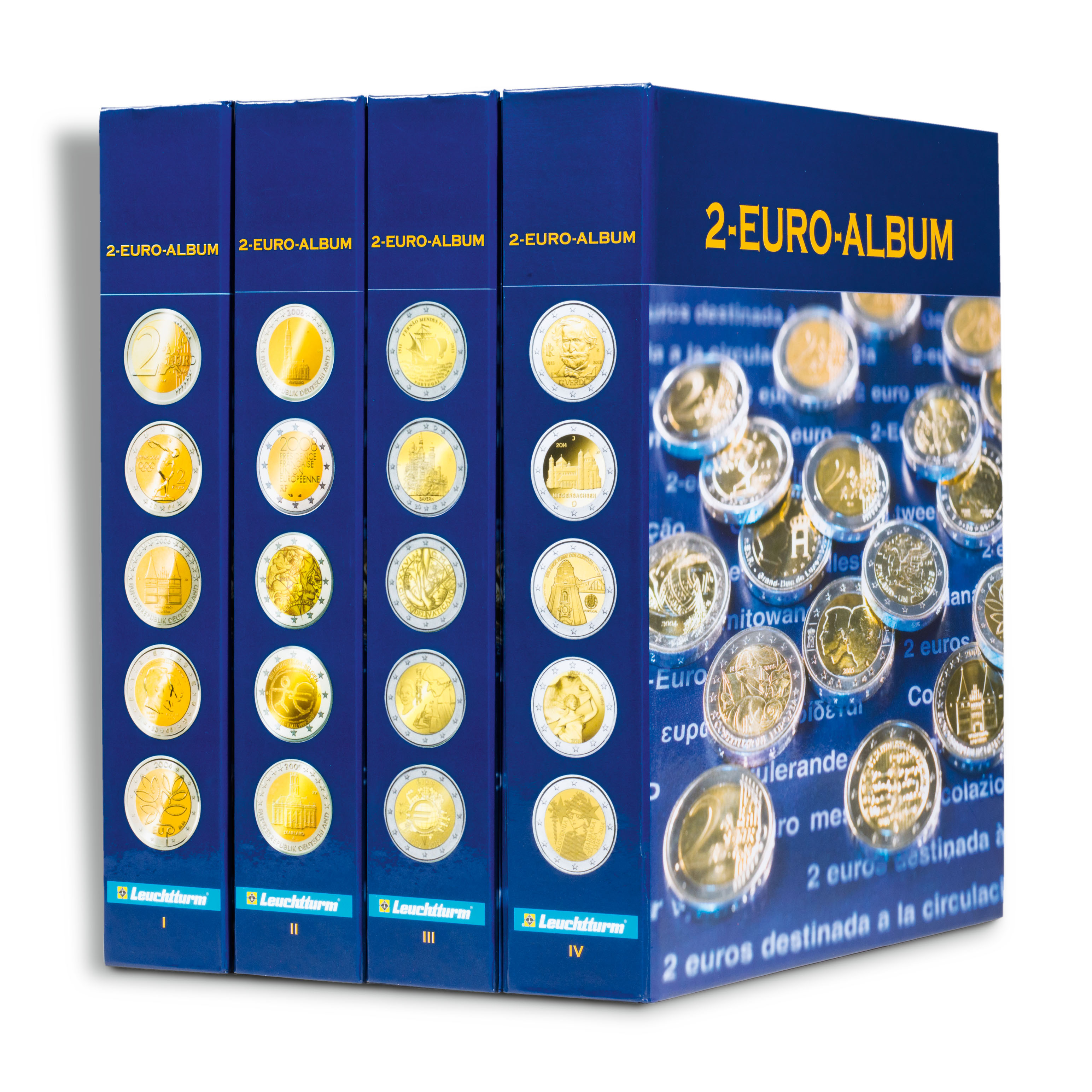 Classeur numismatique leuchtturm numis bleu pour pièces de monnaie